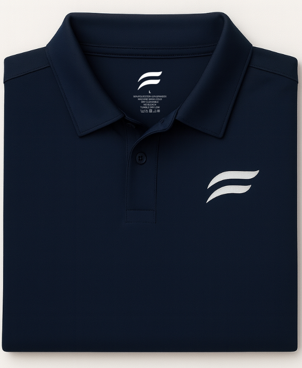 Flagstick Midnight Navy Performance Polo