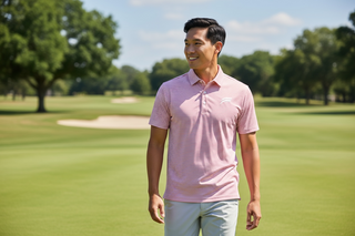 Flagstick Sunday Stripe Performance Polo