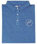 Azure Blue Heather Polo