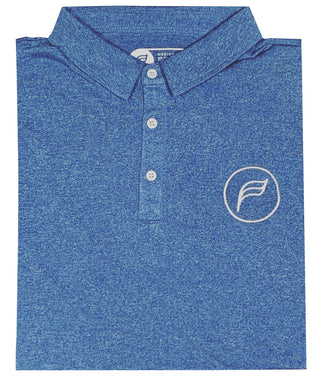 Women's Azure Blue Heather Polo